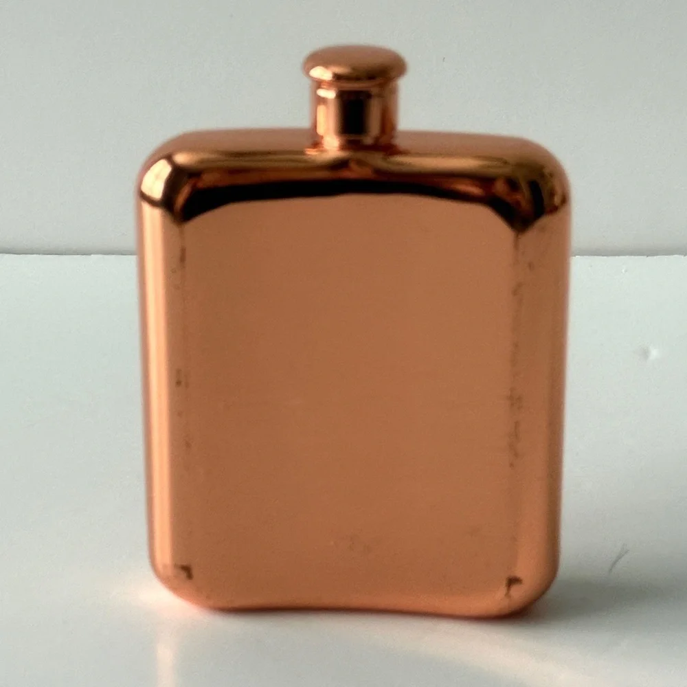 Rose Gold Hip Flask for Alcohol Liquor Bottle